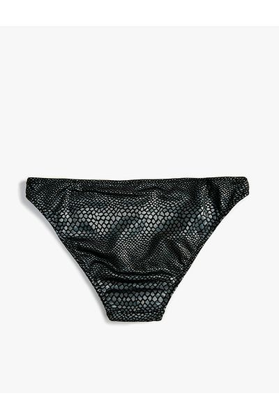 Koton Bikinihose mit normaler Taille und Jacquardmuster