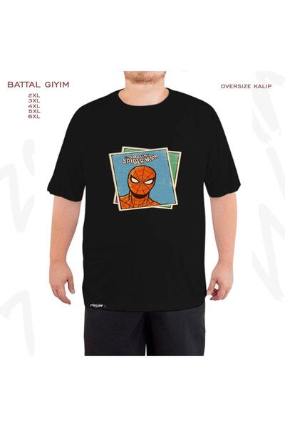 ZOKAWEAR Oversize Spiderman2 Printed Oversize (Bol) Μαύρο T-Shirt