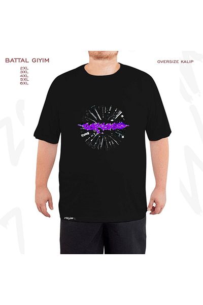 ZOKAWEAR Μαύρο μπλουζάκι μεγάλου μεγέθους carcass v2 Printed Battal (Bol) Mold
