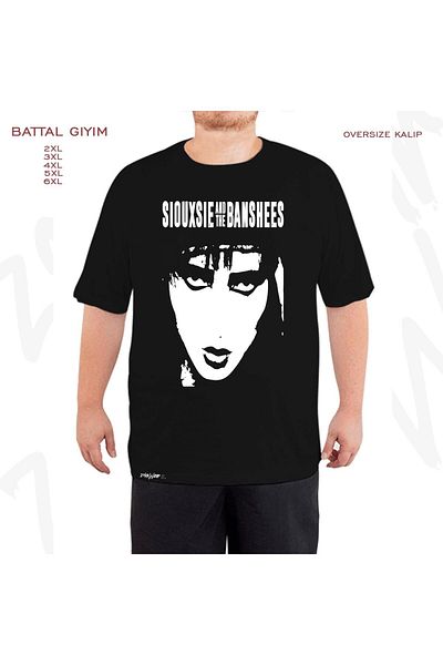 ZOKAWEAR Siouxsie And The Banshees Printed - Μαύρο T-Shirt Battal Fit