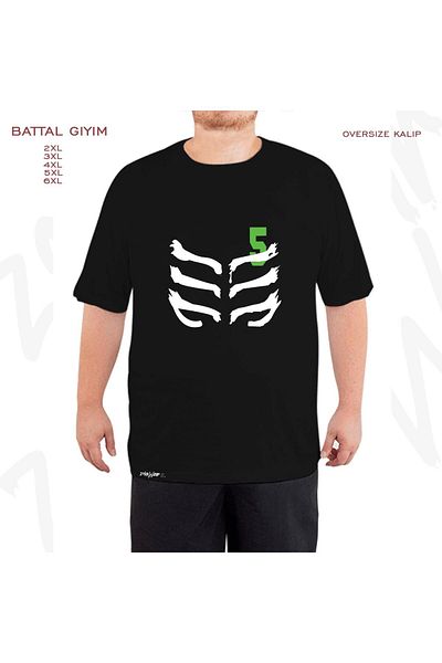 ZOKAWEAR Υπερμεγέθη μαύρο μπλουζάκι Lloyd Garmadon με στάμπα μεγάλου μεγέθους