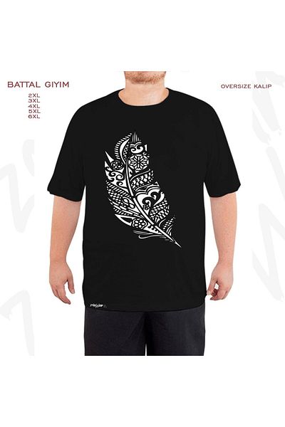 ZOKAWEAR Μαύρο μπλουζάκι με στάμπα με μολύβι μεγάλου μεγέθους