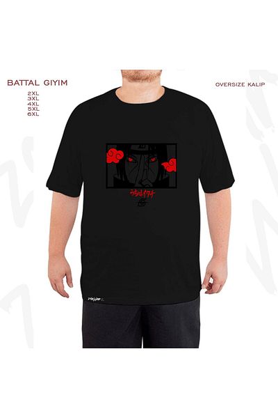 ZOKAWEAR Uchiha Itachi 4 εμπριμέ μαύρο μπλουζάκι