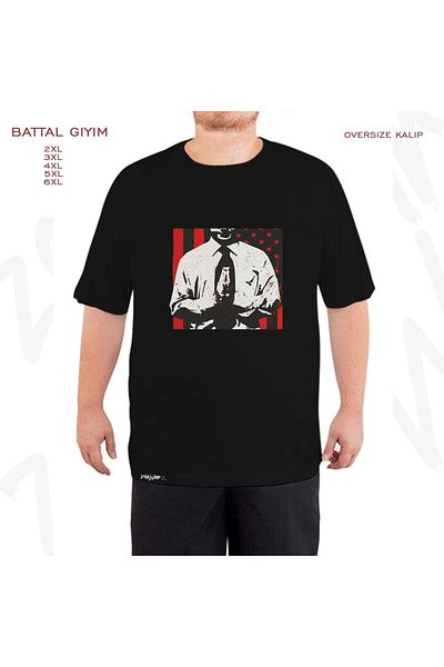 ZOKAWEAR Μαύρο μπλουζάκι Oversize Bad Religion v2 με στάμπα μεγάλου μεγέθους (Bol)