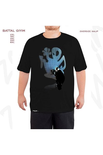 ZOKAWEAR Μαύρο μπλουζάκι Oversize Richie Hawtin Printed (Bol) Mold