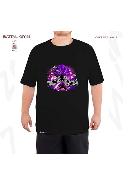 ZOKAWEAR Μαύρο T-Shirt Dragon Ball - Goku Original God Printed, King Fit