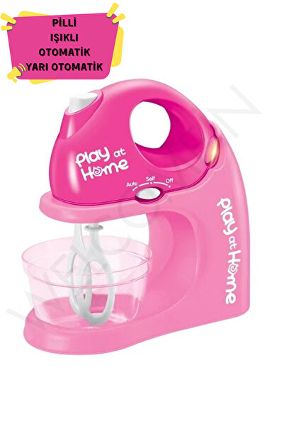 Vardem Oyuncak Pilli Işıklı Hareketli Gerçekçi Tasarım Kız Oyuncak Mikser Eğitici Mutfak(PİL HEDİYELİ)