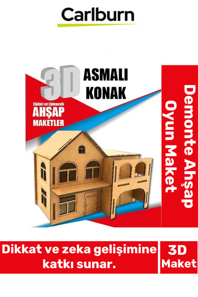 Carlburn 3 Boyut Eğitici Öğretici Zeka Geliştirici Boyanabilir Ebeveyn Çocuk ...