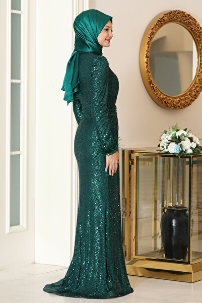 TesettürButik Βραδινό φόρεμα Huma Hijab