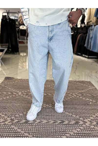 butik'O Dikiş Detaylı Bol Kalıp Boyfriend Kot Pantolon