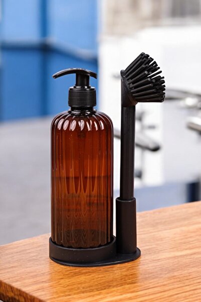 Turkco Suport pentru detergent din plastic și set de perii de spălat din sili...