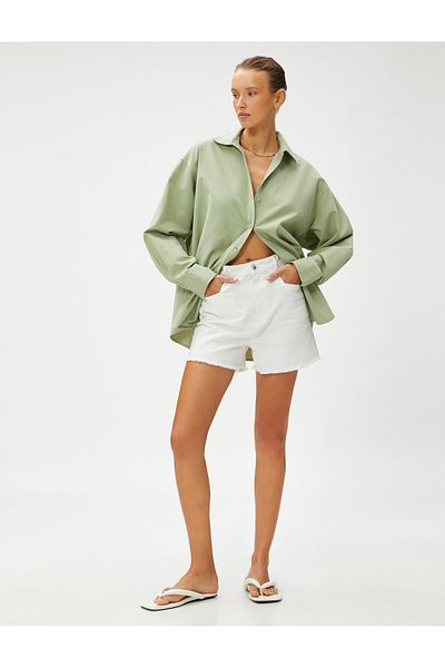 Koton Oversize pamut ing, hosszú ujjú