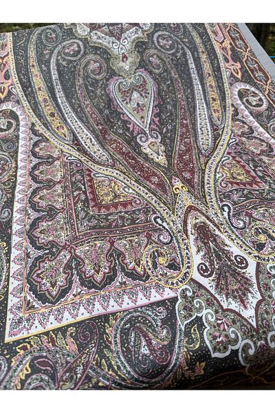 shalby Camellia Patterned Cotton Soft Shawl - Powder