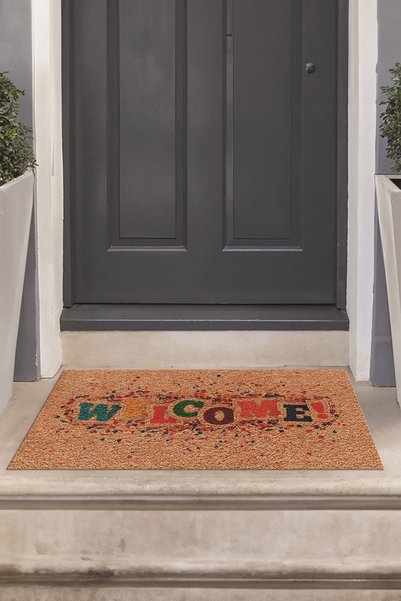 Viyana Home Digital Printed Non-Slip Base Washable Welcome Written Doormat (40X60Cm)