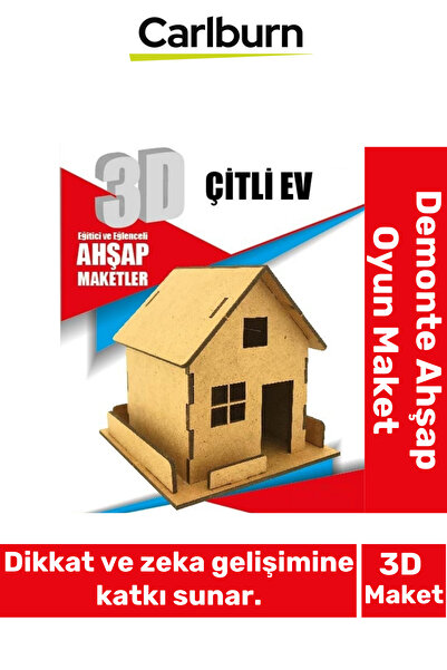 Carlburn 3 Boyut Eğitici Öğretici Zeka Geliştirici Boyanabilir Ebeveyn Çocuk ...