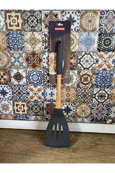 AHC LİFE Silicone Wood Spatula with Hole