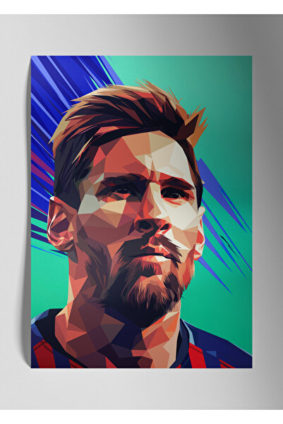 DekorHane Metalna štampa, sjajna zidna slika - Lionel Messi