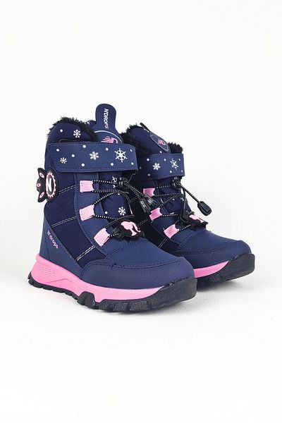 Zerenyus Laci Pink Girls' Wool Thermal Snow Boots - Velcro