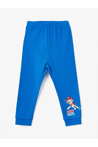 LC Waikiki LCW baby Ekru Bisiklet Yaka Paw Patrol Baskılı Erkek Çocuk Pijama Takımı