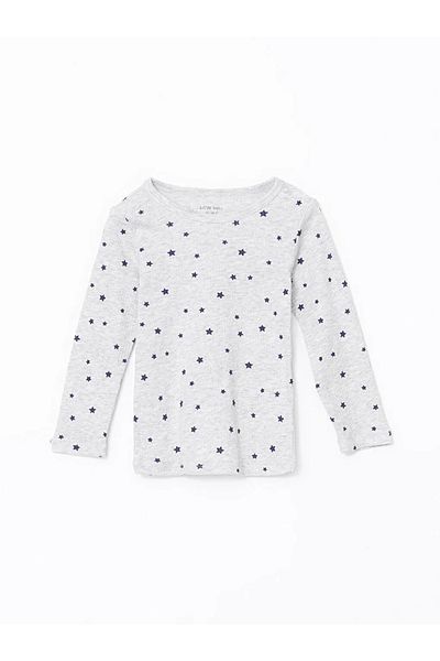 LC Waikiki Lcw Baby Gray Printed Boy's Pajamas