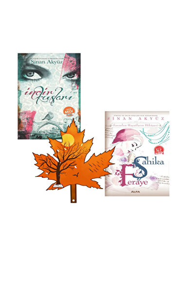 Alfa Yayınları Sinan Akyüz - Midi Boy 2 Kitap - incir Kuşları - Şahika Feraye - tescilli kitap ayracı ile