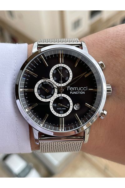 Ferrucci Cord Wicker Gauges Active Men Wrist Watch