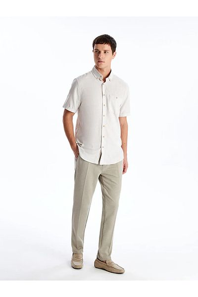 LC Waikiki Κλασικό Μπεζ Slim Fit Ανδρικό Παντελόνι