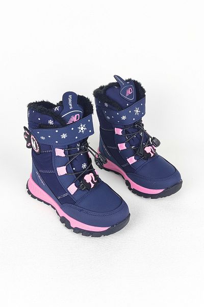 Zerenyus Laci Pink Girls' Wool Thermal Snow Boots - Velcro