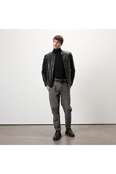 Desa Dugan Siyah Erkek Deri Mont