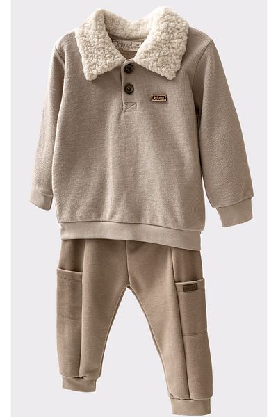 bombe Baby Kids Boy Bottom Top Double Set Brown
