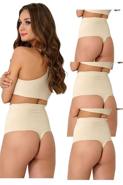 Bluewhs Seamless Women's Corset Set 3 Pieces Firming Lifting White Black Color