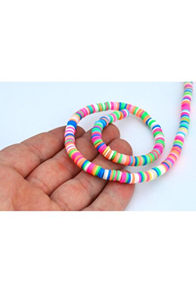 FlowerAksesuar 1 Dizi - 40 cm Fimo Boncuk, Dizi Fimo Boncuk, Polimer Boncuk, ...