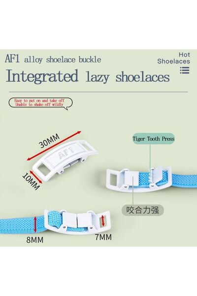 srtfootcare Metal Locking Plug Drop New Generation Locking Elastic Shoelaces 1 Pair Black