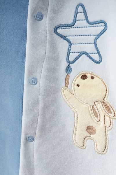 Bebitof Cute Rabbit and Star Pattern Cotton Baby Velvet Jumpsuit