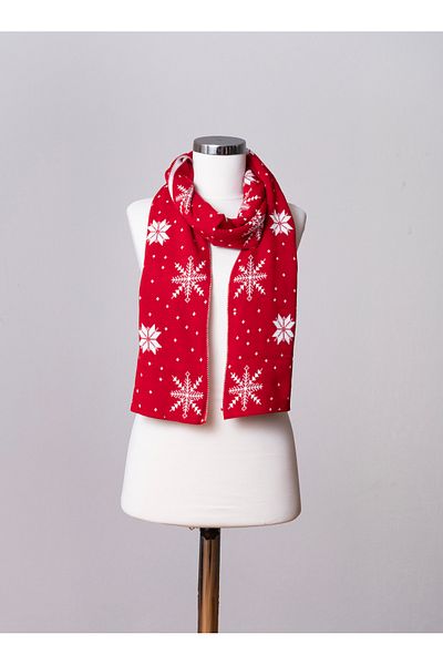 Sebir Moda Christmas Themed Knitwear Scarf