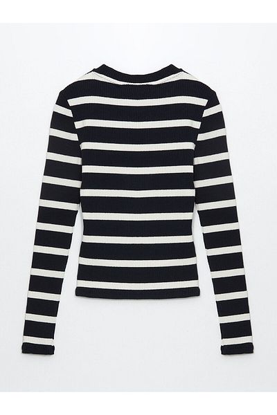LC Waikiki Γυναικείο κορμάκι Crew Neck ριγέ