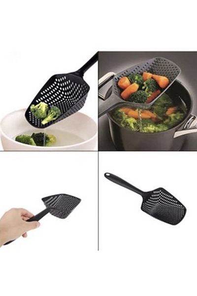 Kenpool Food Strainer Scoop Cooking Shovels Spoon Pasta Fry Pasta Strainer Colander