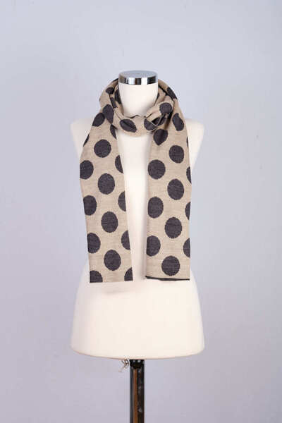 Sebir Moda Polka Dot Patterned Knitwear Scarf