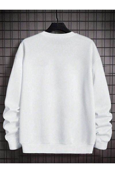 Revasser Unisex Γυναικεία/Ανδρική Λεπτομερής Milano Special Printed Color Oversize Βαμβακερή φούτερ με λαιμόκοψη
