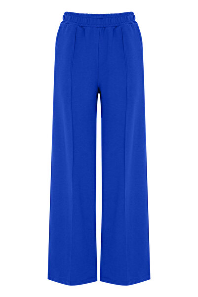 muub's Doll Ön Dikişli Oversize Ekstra Bol Paça Uzun 3 Iplik Palazzo Eşofman Altı