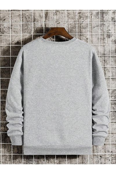 Revasser Unisex Γυναικεία/Ανδρική Λεπτομερής Λος Άντζελες Ειδική στάμπα, πολύχρωμη, βαμβακερή φούτερ με λαιμόκοψη