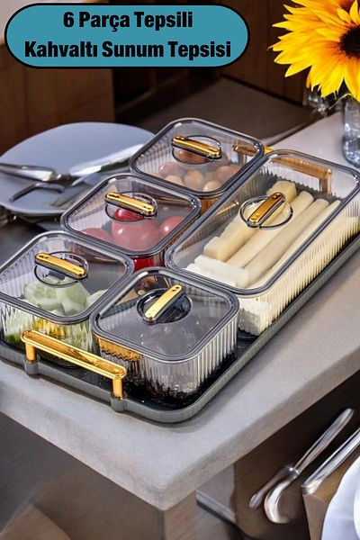 welcomein Breakfast Storage Set with 6 Trays