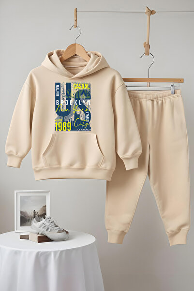 MYADA Premium Pamučni džersej 3 niti stil B Štampano trenerka set 22507