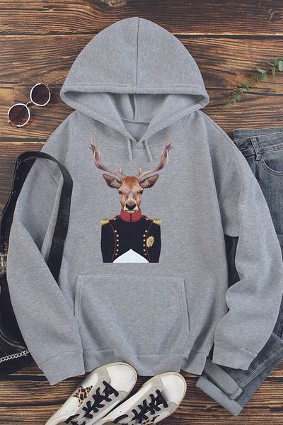 Korefanzin ΚΩΔΙΚΟΣ TREND KOREFANZIN DEER ΕΚΠΤΩΜΕΝΟ ΦΟΥΤΕΡ ΜΕ κουκούλα