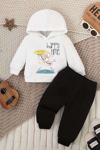ADABEBEK Special Design Happy Time Printed Baby Suit 22364