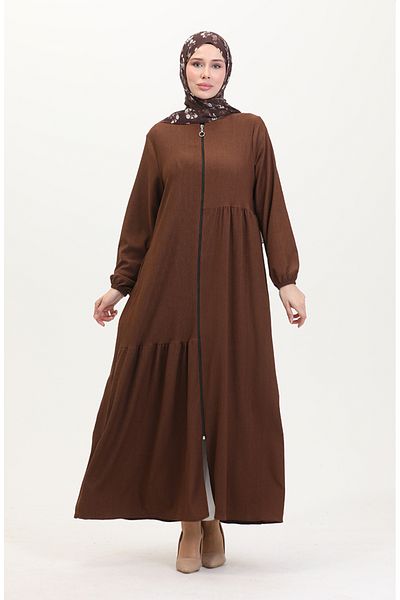 sefamerve 1027-05 Μοντέλο Brown Gathered Ferace