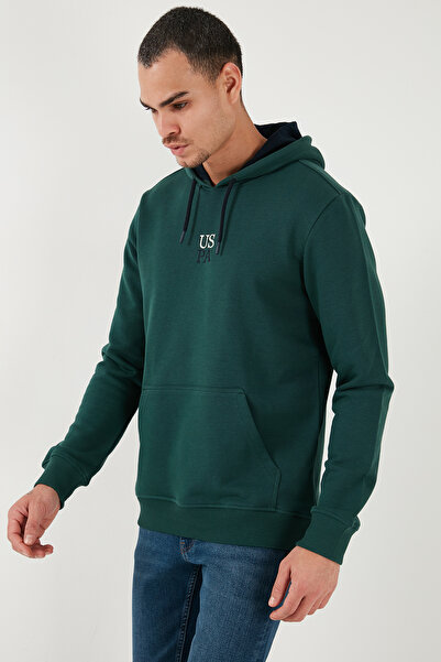 U.S. Polo Assn. ΒΑΣΗ. Polo Ανδρικό SWEAT - Γιακάς με κουκούλα, βαμβακερό μείγμα, φούτερ με κανονική εφαρμογή G081GL 0821943515