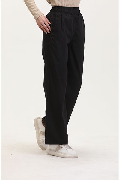 sefamerve Blugi cu talie elastică 2734C-01 Negru
