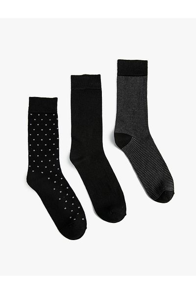 Koton Striped Socks Set of 3