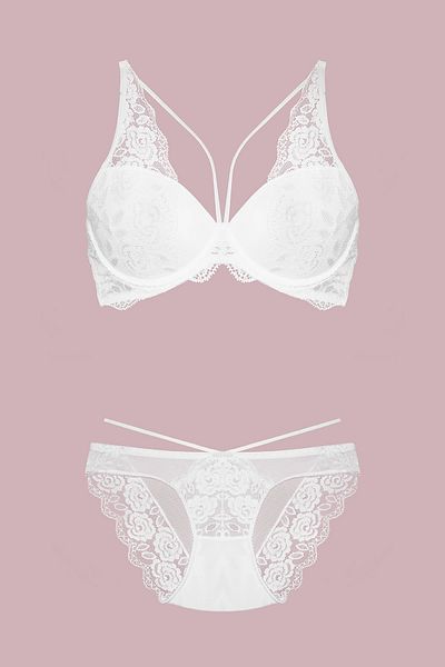 Nurteks Ecru Bra Set 4426 - Supported
